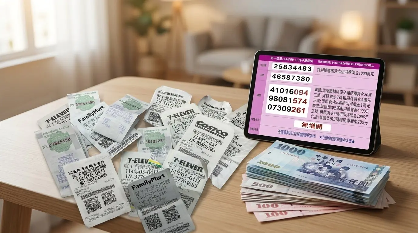 統一發票9-10月千萬特別獎25834483出爐！7-8月9張百萬大獎還沒人領