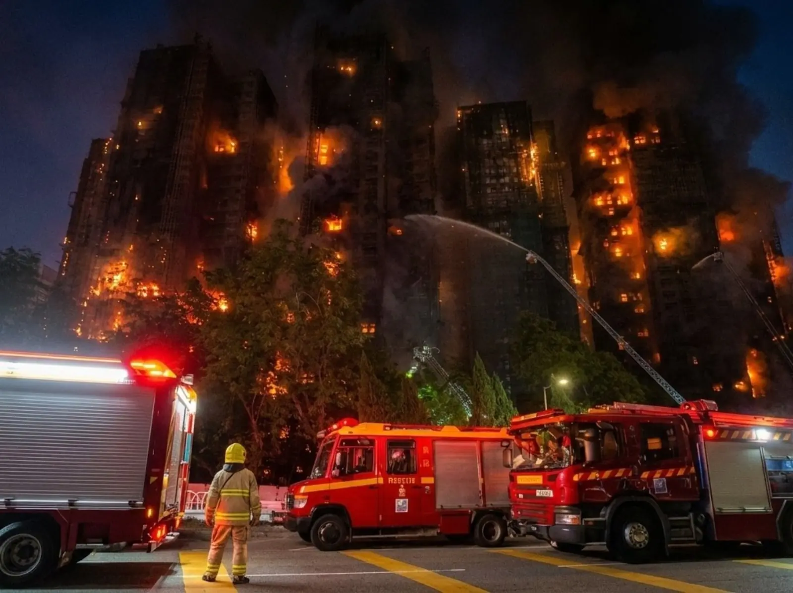 香港宏福苑五級火警12死16傷 37歲消防員殉職