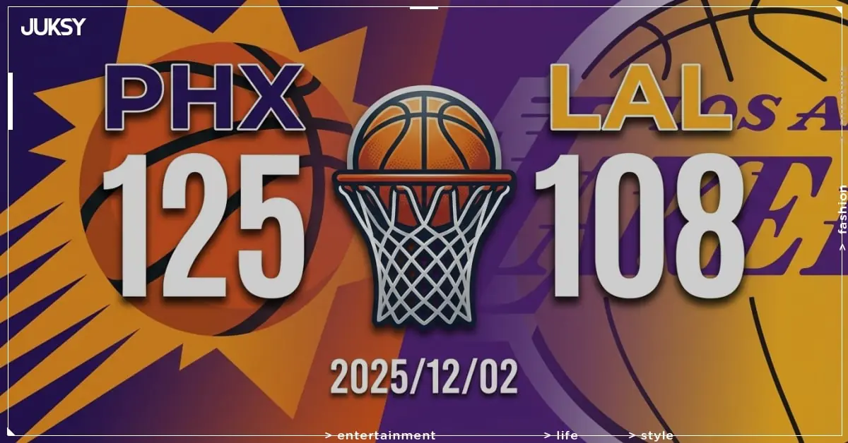 [2025/12/02 太陽 @ 湖人] Dillon Brooks狂砍33分 太陽客場17分大勝湖人