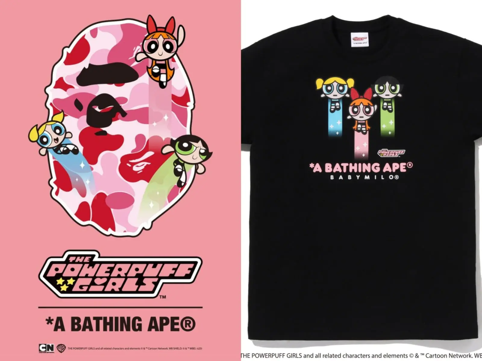 BAPE® 攜手《飛天小女警》推出全新膠囊系列！魔人啾啾和 BABY MILO® 首度合體誕生另類混種魅力