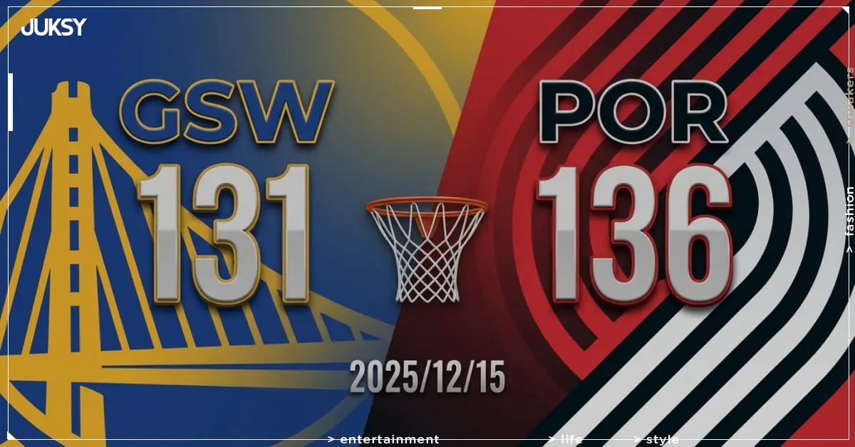 [2025/12/15 勇士 @ 拓荒者] Curry狂轟48分仍不敵 Sharpe、Grant雙35分拓荒者主場險勝