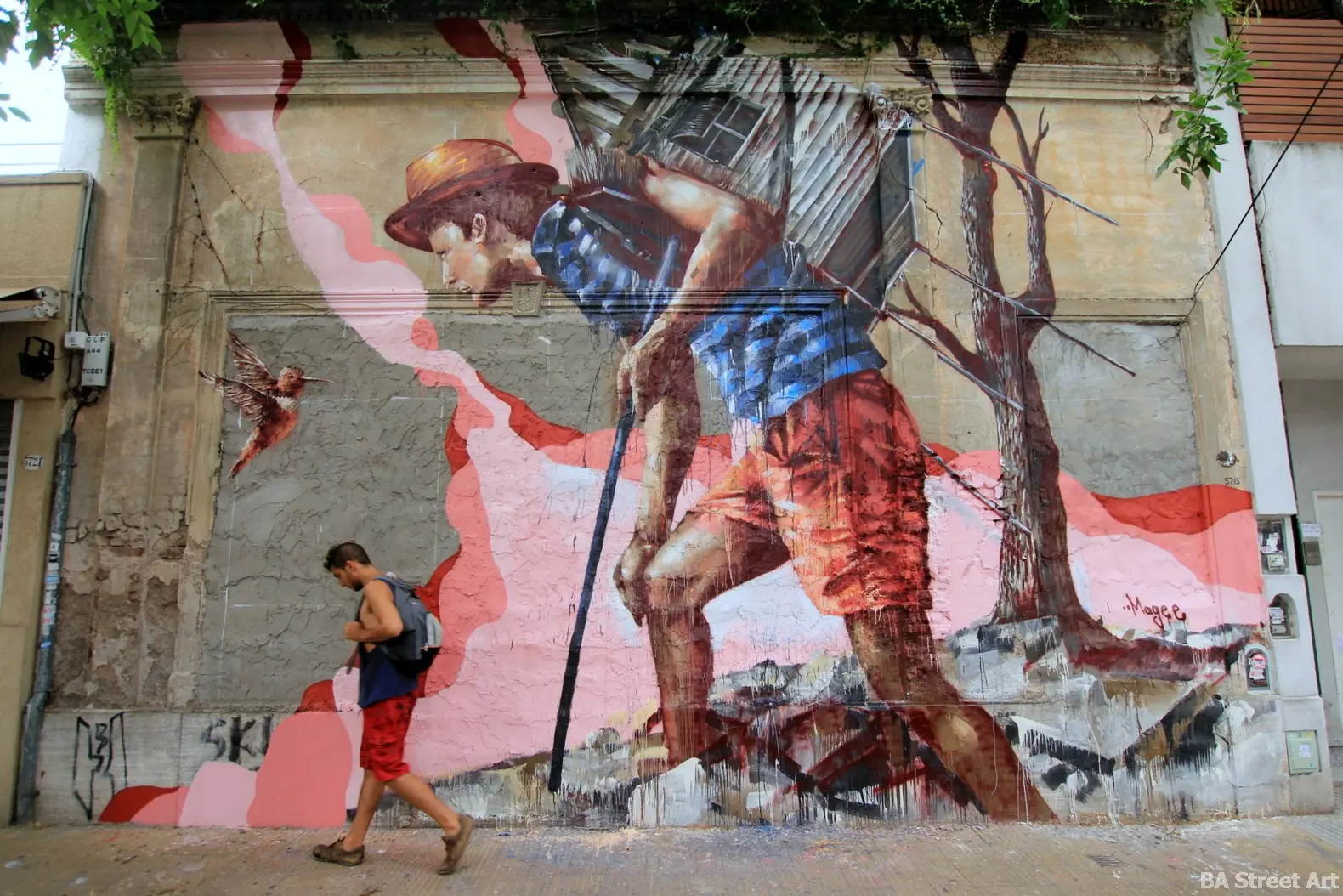 游擊式塗鴉大師 Fintan Magee 詼諧霸佔城市一隅