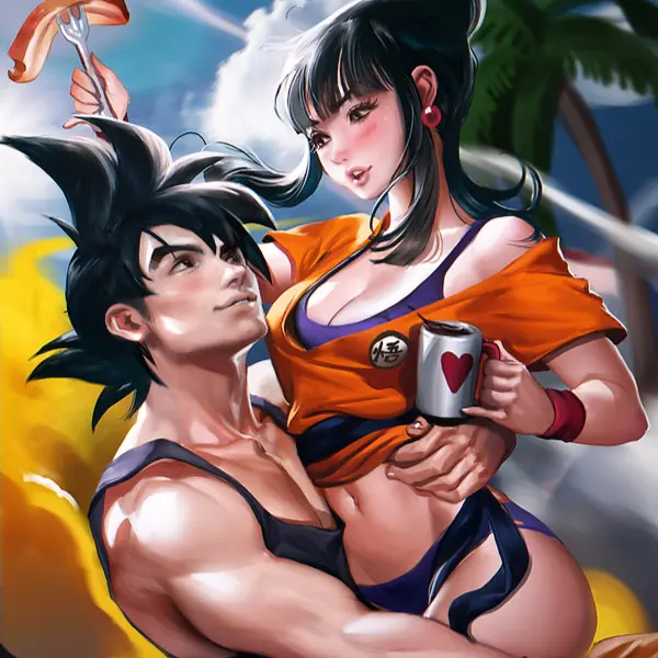 看過激情版「白龍 CP」嗎？外國插畫家將《七龍珠》、《海賊王》大改造　真人版「遊戲」竟意外帥翻...