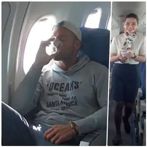 機上唯一乘客　空姐只為他服務還拍片