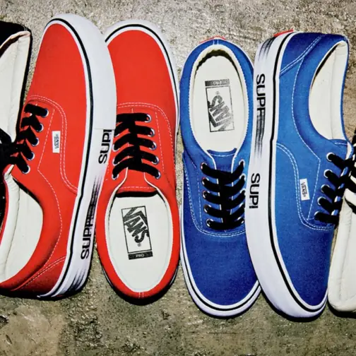 潮到出水！Supreme x Vans Era 全新聯名鞋款曝光