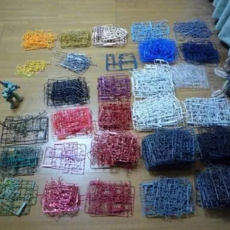 又見神人！日本網友利用鋼彈模型的垃圾　製作出一個全新的鋼彈！