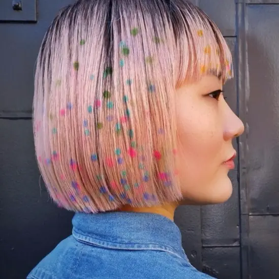 藝術家的特殊染！來自澳洲設計師的「印花染髮」Stenciled Hair