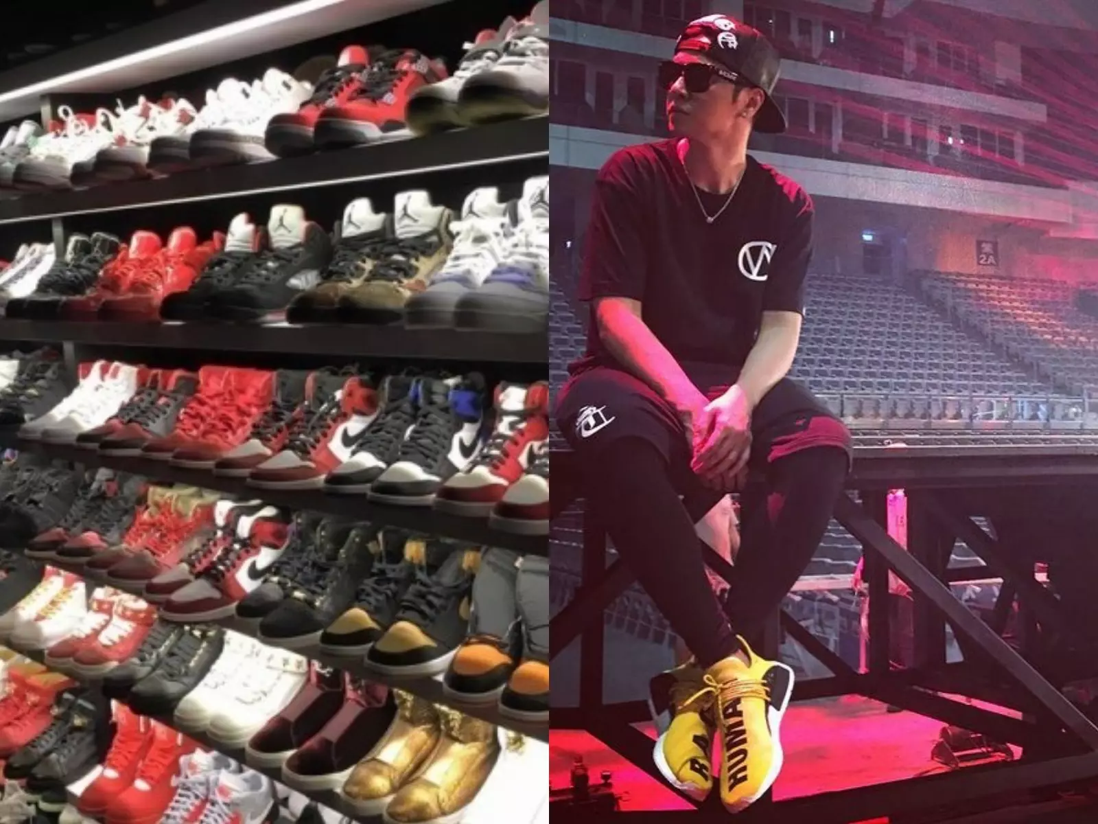 【名人 SHOW 潮物】羅志祥腳踩「菲董設計」Hu NMD 鞋款，家中鞋牆超壯觀！
