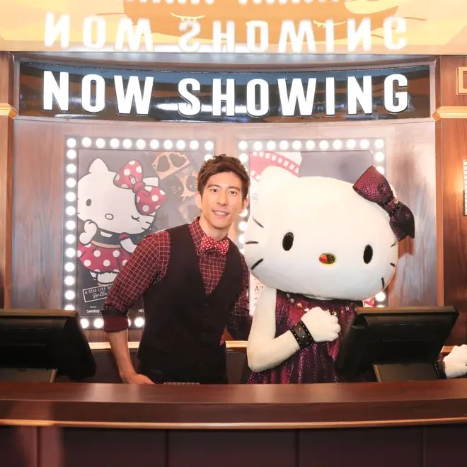 威秀影城與三麗鷗聯手打造HELLO KITTY RED CARPET美式餐廳，修杰楷直呼太可愛