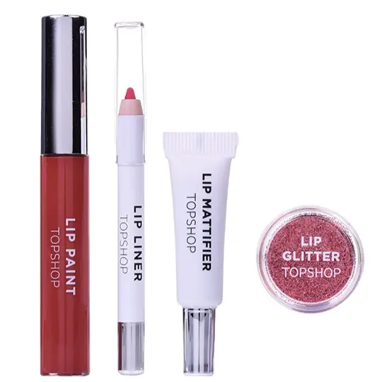 為小資女而設的好用妝物：Topshop 推出四合一 Lip Kit 套裝，一盒已經能輕鬆打造出 3 款不同的唇妝！