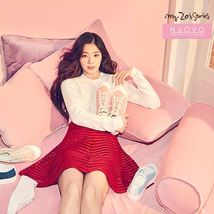 大勢馬可龍配色 KPOP新一代美貌女神代表“Irene”韓國同步代言 2017 SPRING NUOVO粉嫩鞋履發表  