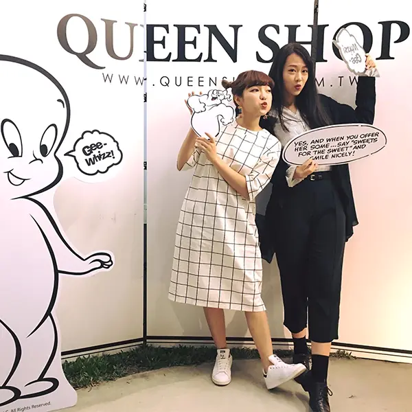 何美、林彥君151都瘋狂！QUEEN SHOP X 鬼馬小精靈CASPER 期間限定聯名萌翻登場，小編自己也敗了好幾件啊～