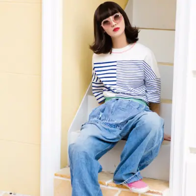 日韓潮妹穿搭大比拼！夏日必敗的條紋穿搭範本！