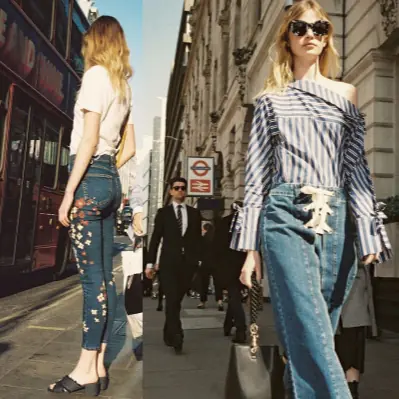 午後街頭下的 90 年代懷舊質感：Topshop 釋出全新春季 Statement Denim 系列型錄