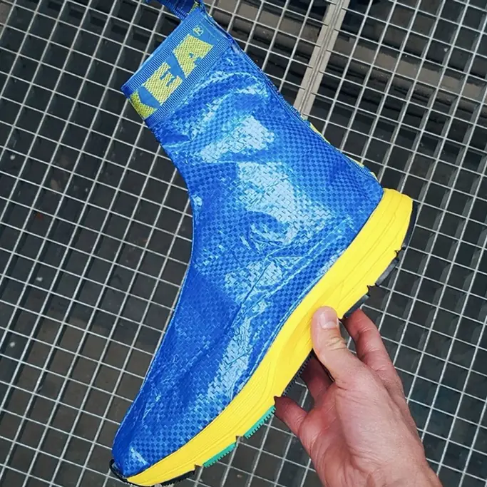 網友將 Balenciaga 的人氣鞋款 Speed Trianer 改造成了 IKEA 版。