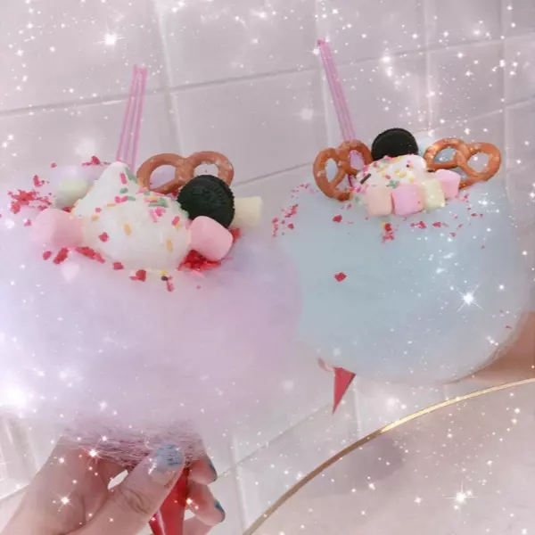 日本火熱 IG限定美食 ! 酷聖石 COLD STONE 彩虹棉花糖霜淇淋 +拉拉熊Korilakkuma X Hands Cafe  