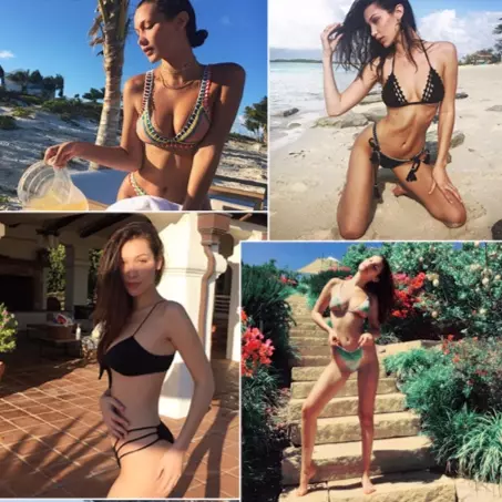 天殺的好身材！維秘天使Bella Hadid公開2017年9大時尚不出錯比基尼款式！