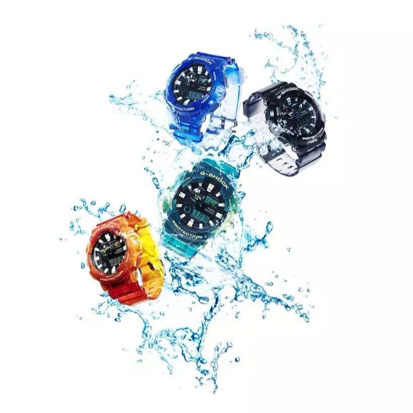 CASIO G-SHOCK & BABY-G迎夏新設計 漸層透色視覺沁涼 G-SHOCK G-LIDE潮汐資訊、溫度感測機能 世界頂級衝浪選手心中首選