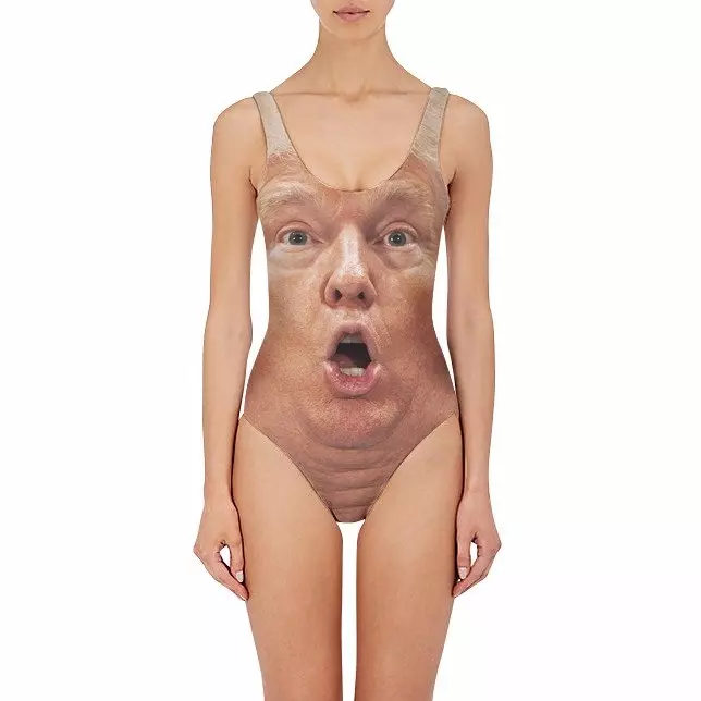 除了金正恩上衣之外，美國廠商推出川普等名人肖像泳裝！