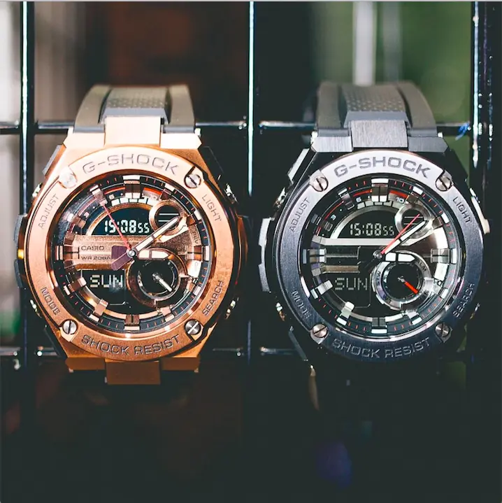 男孩催熟中！黑銀配色的 G-Shock 不稀奇，用古銅色 G-STEEL GST-210 讓她看見你的質感！