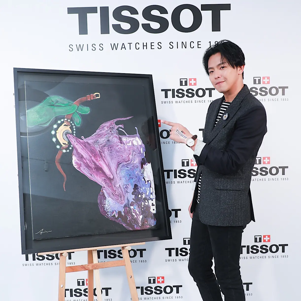 黃鴻升著用錶！TISSOT 新品會親自解說腕錶穿搭　藝術魂分享科幻畫作靈感