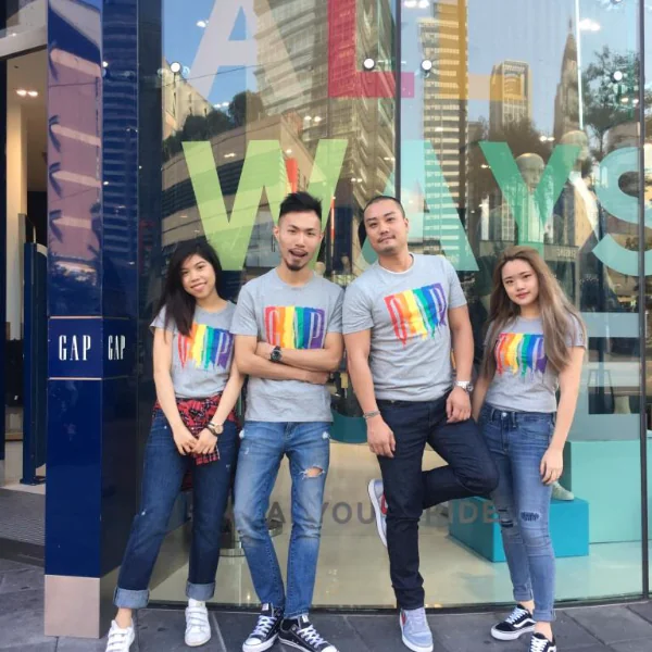 美式休閒品牌Gap大聲宣揚「愛的一萬種方式」 Gap 號召全台員工動起來  現身力挺遊行  傳遞彩虹喜悅