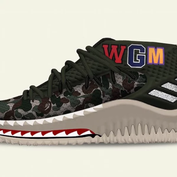 〔軍魂著用〕史無前例！BAPE 與 adidas 將推出當今火紅戰靴 adidas Dame 4 迷彩系列！