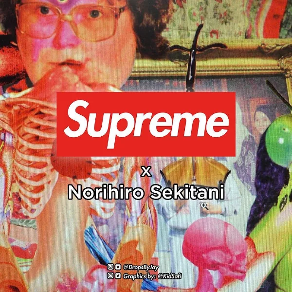 #慎入小心不適！Supreme 下一個聯名對象將是超重口味日本藝術家 Norihiro Sekitani ！