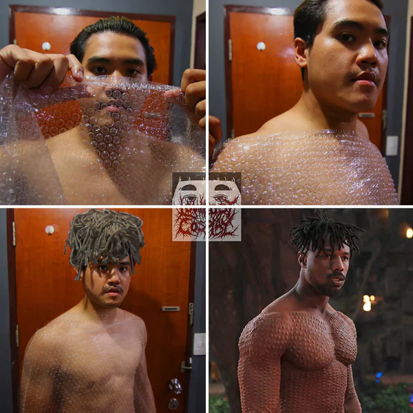 低成本 Cosplay「黑豹反派」超爆笑　這位泰國男孩還能夠迅速變身薩諾斯！