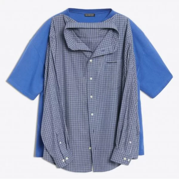 這樣的設計你懂嗎？！BALENCIAGA 推出要價近 4 萬的「襯衫短 Tee」