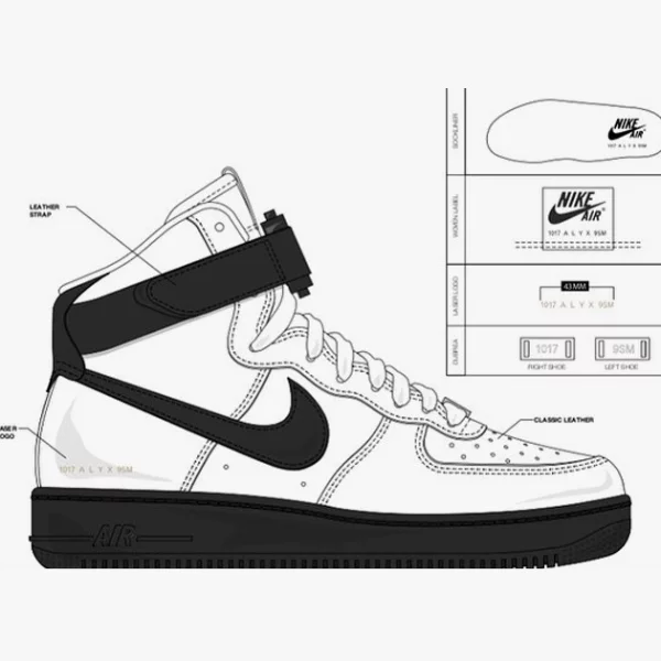 最新工業風爆款球鞋曝光！搶先看 1017 ALYX 9SM x Nike 全新聯名 SF-AF1 Mid