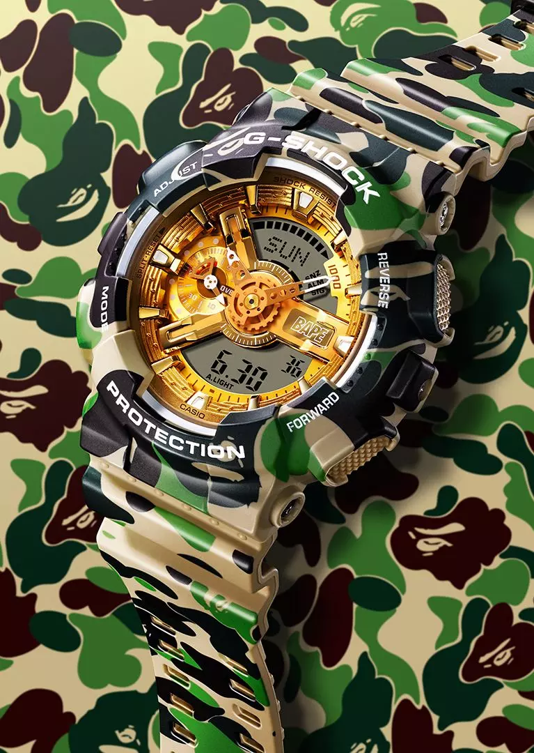 A BATHING APE® x G-SHOCK 聯乘系列 10月6日台灣限量開賣!