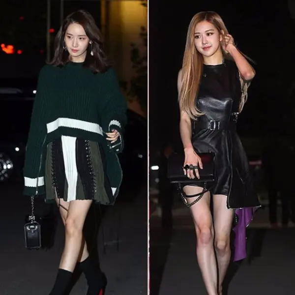 美腿大車拼！少女時代潤娥、BLACKPINK Rose「短裙」出席同場時尚派對！