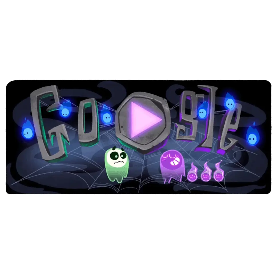 萬聖節限定！Google 首次推出「多人連線」互動 Doodle 遊戲 快揪朋友一起來組隊搶鬼火