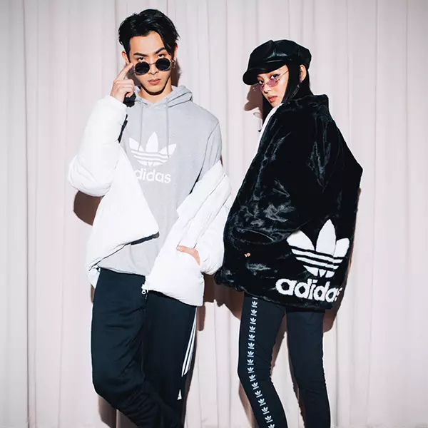 Kiwi 李函、晨翔教你用 adidas Originals LOGO，混搭出秋冬時尚潮流與街頭潮流兩大趨勢！