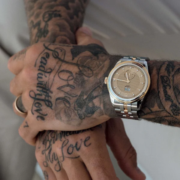 帝舵表與Born to Dare全球代言人大衛•貝克漢（David Beckham）同慶新錶推出