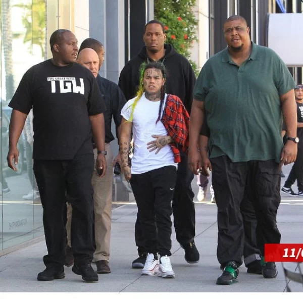 6ix9ine 曾重金請來貼身保鑣維安，豪擲 10 萬美金簡直就是小型軍隊！