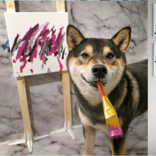 你家毛小孩也有第二專長嗎？加拿大超萌柴犬賣畫維生已賺進上千美元！