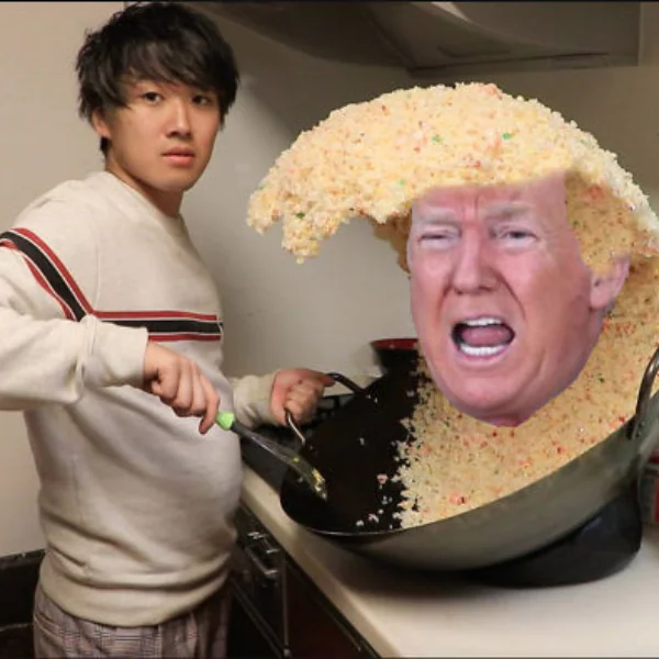 一張照片竄紅全球！網友瘋狂惡搞「巨浪炒飯」喜感 P 圖　你知道源頭是從哪來的嗎？