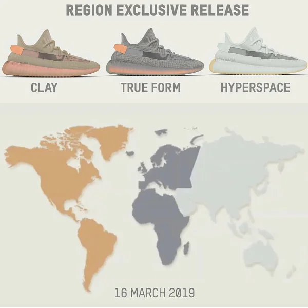 現在求代購還來的及！YEEZY V2 350 全新三款配色將採「區域限定」型式販售？