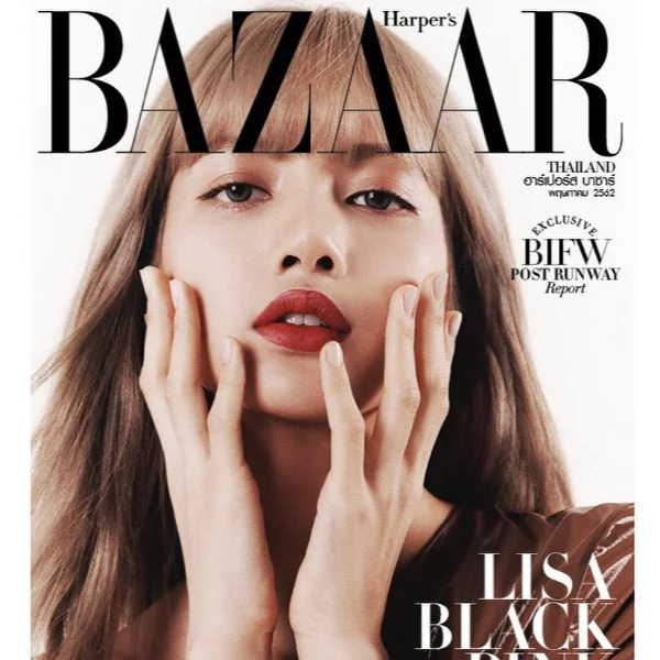 一連換八套造型！BLACKPINK 成員 Lisa 登時尚封面雜誌引發搶購熱潮！官方：根本印不夠賣⋯