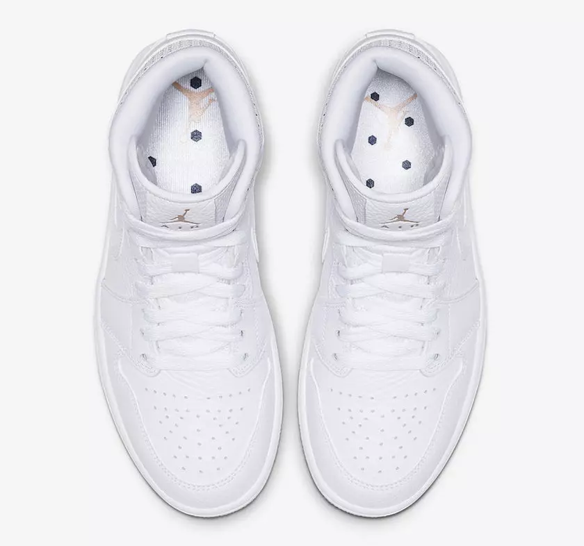 顏值擔當！AIR JORDAN 1 MID 水晶底純白款有點好看！