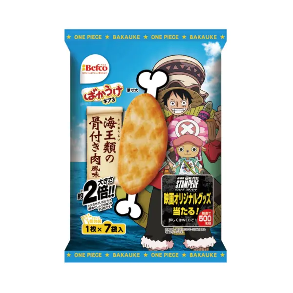 想吃吃看海王類口味的仙貝嗎？《ONE PIECE STAMPEDE》聯名米菓、泡麵通通都想吃！