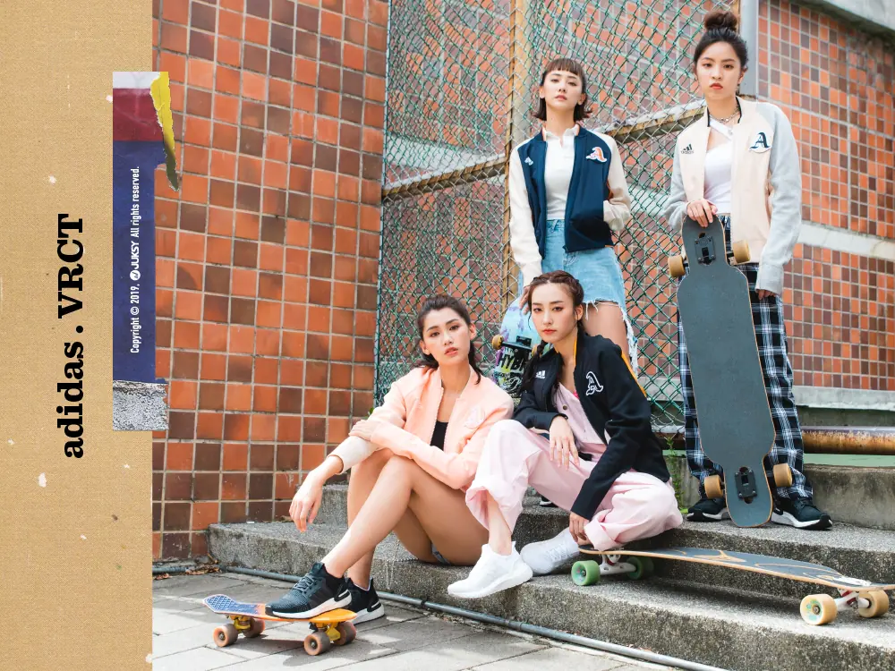 「因為敢闖，所以驕傲」！滑板女神席惟倫，穿上 adidas VRCT 運動外套 勇敢追尋乘風的自由。