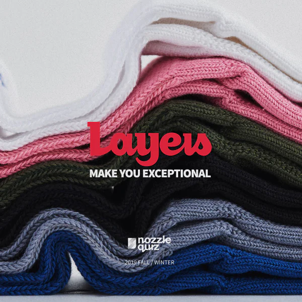 nozzle quiz 2019 秋冬襪履「LAYERS」發佈：在你心中「台灣」是什麼顏色？