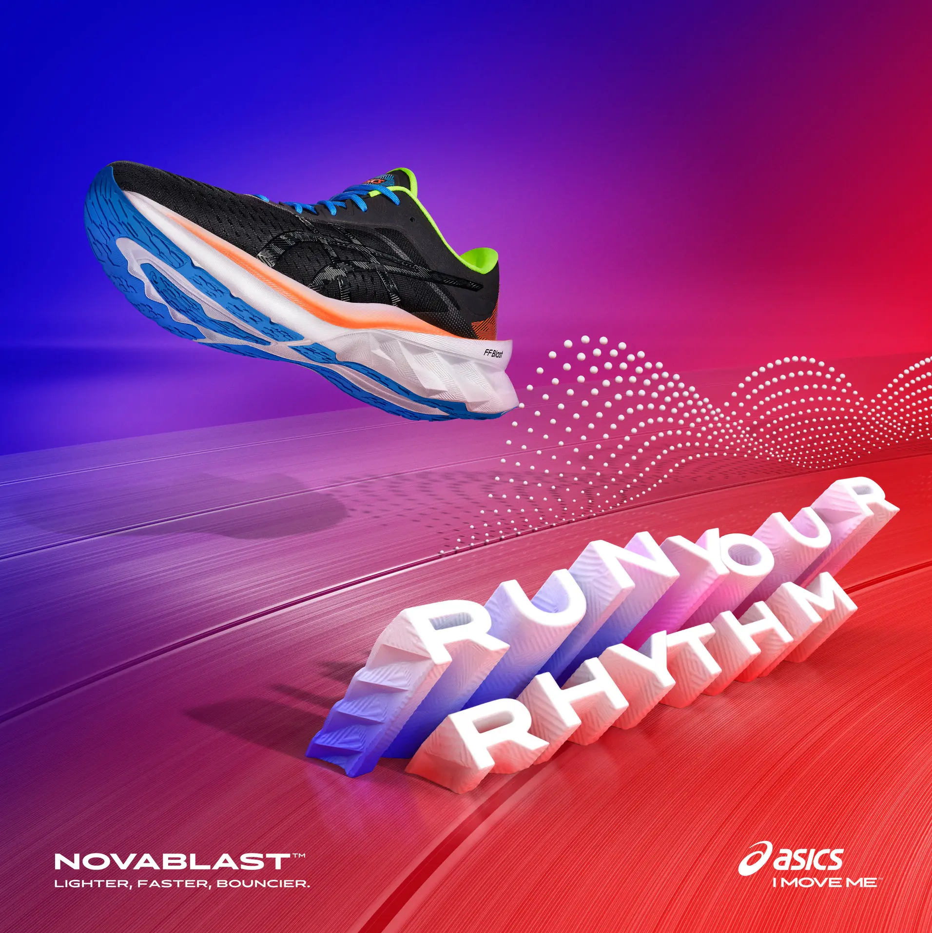 ASICS 亞瑟士全新跑鞋NOVABLAST 活力登場 與KKBOX合作專屬音樂頻道 邀你一同彈出跑步節奏